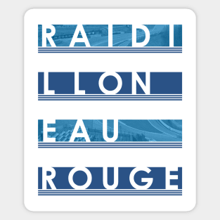 Raidillon, Eau Rouge F1 Corners Design Sticker